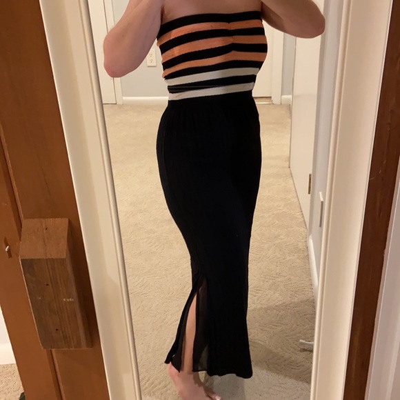 Rachel Roy Strapless Black Maxi Dress Small - Picture 14 of 16